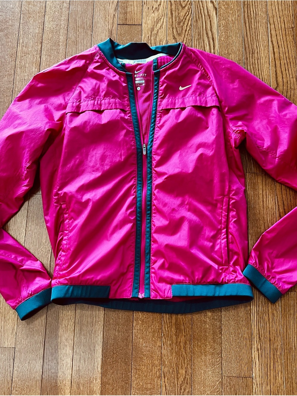 Nike Hot Pink Jacket with Gray Trim